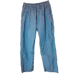 ABERCROMBIE & FITCH Baggy Breezy Pull-On Pant 100% Cotton Blue and White Size M